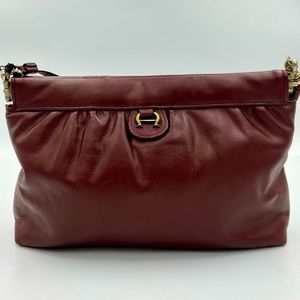 VTG Leather burgundy crossbody